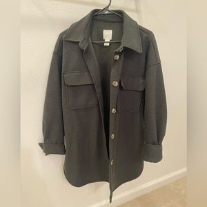 H&M Dark Green Shacket